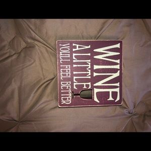 Wooden sign 4” by 4”